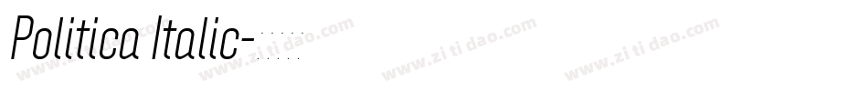 Politica Italic字体转换